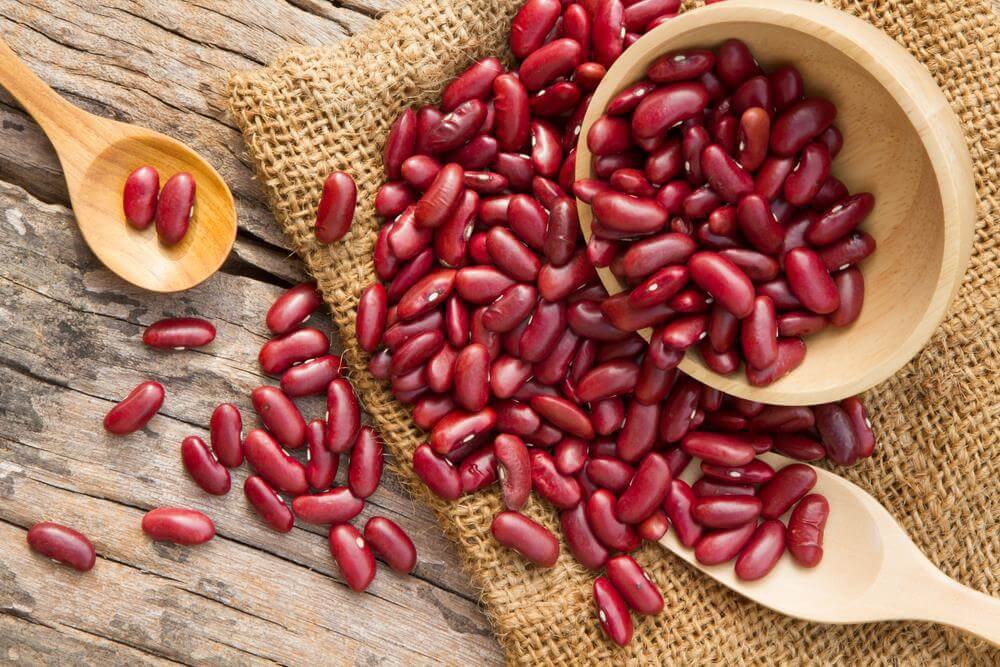 Đậu đỏ có chứa chất sắt, các loại vitamin như B1, B6
